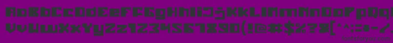 Enormous-fontti – mustat fontit violetilla taustalla