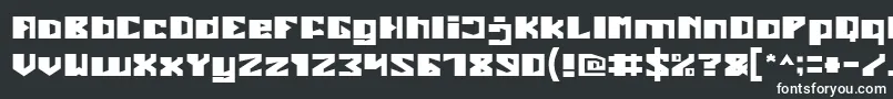 Шрифт Enormous – белые шрифты на чёрном фоне