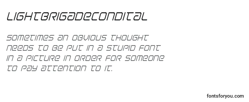 Lightbrigadecondital Font