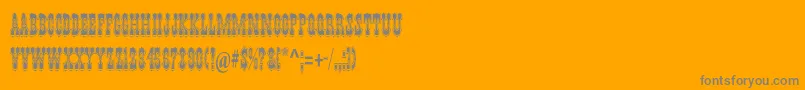 PepperwoodstdRegular Font – Gray Fonts on Orange Background