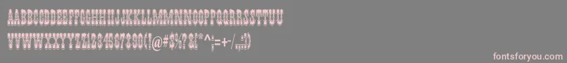 PepperwoodstdRegular Font – Pink Fonts on Gray Background