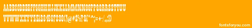 PepperwoodstdRegular Font – White Fonts on Orange Background