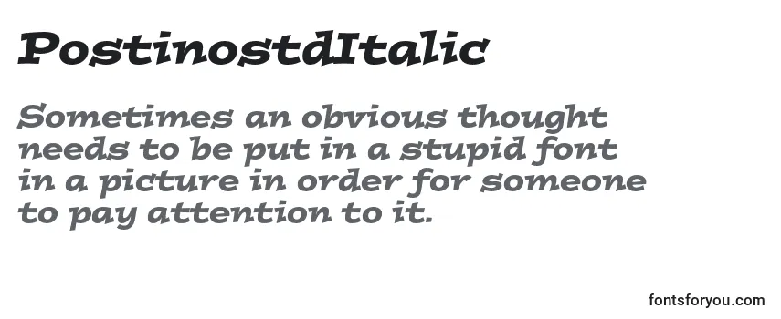 PostinostdItalic Font