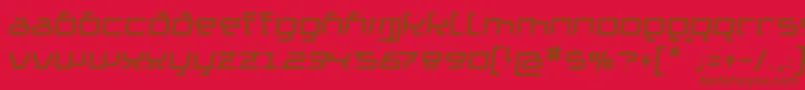 Шрифт GranolaeRegularItalic – коричневые шрифты на красном фоне
