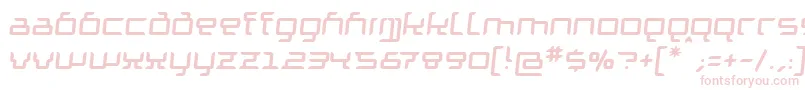 Шрифт GranolaeRegularItalic – розовые шрифты на белом фоне