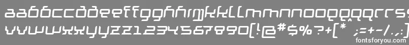 GranolaeRegularItalic Font – White Fonts on Gray Background