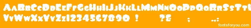 More about SpiltInk Font SpiltInk Font – White Fonts on Orange Background