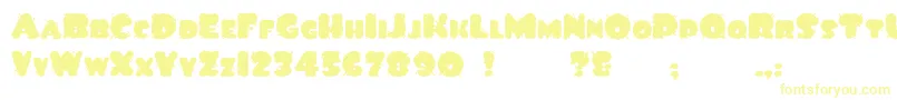 SpiltInk Font – Yellow Fonts on White Background