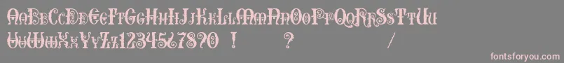 Erotokritos Font – Pink Fonts on Gray Background