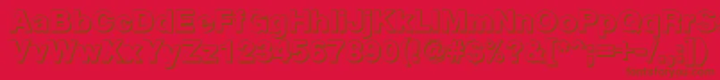 Police CyrveticaShadowBold – polices brunes sur fond rouge