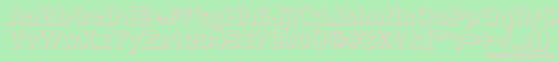 CyrveticaShadowBold Font – Pink Fonts on Green Background