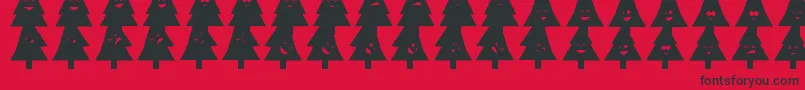 OhChristmasDing Font – Black Fonts on Red Background