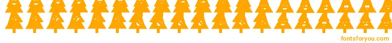 OhChristmasDing Font – Orange Fonts on White Background