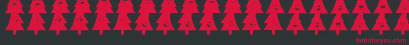 fuente OhChristmasDing – Fuentes Rojas Sobre Fondo Negro