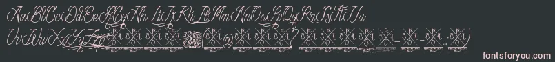 StrangeDays Font – Pink Fonts on Black Background