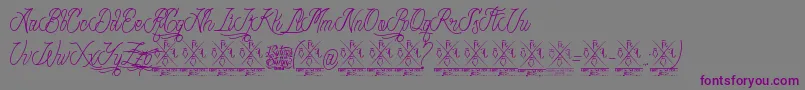 StrangeDays Font – Purple Fonts on Gray Background