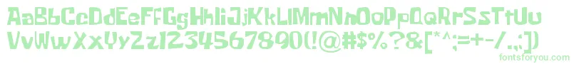 KrabbyPatty Font – Green Fonts on White Background