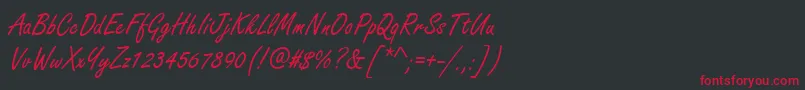 Freestyle ffy Font – Red Fonts on Black Background