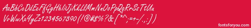 Freestyle ffy Font – White Fonts on Red Background