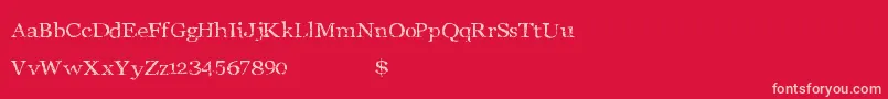 Stonebird Font – Pink Fonts on Red Background