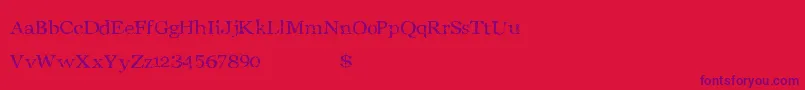 Stonebird Font – Purple Fonts on Red Background
