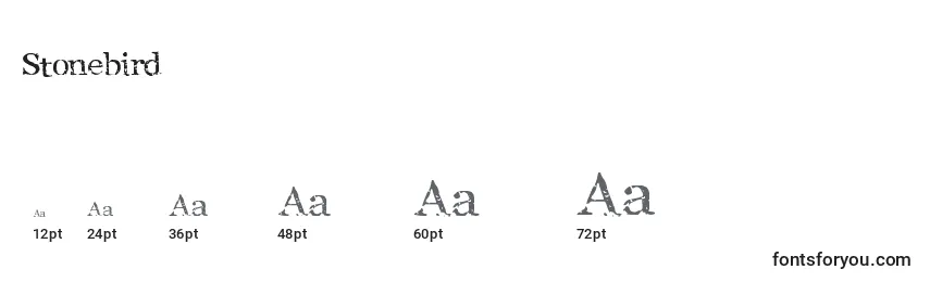 Stonebird Font Sizes