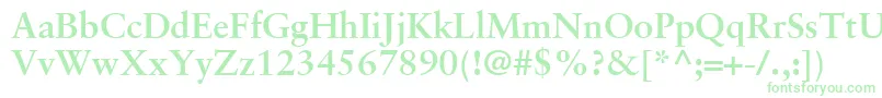 GaramondRetrospectiveSsiBold Font – Green Fonts on White Background