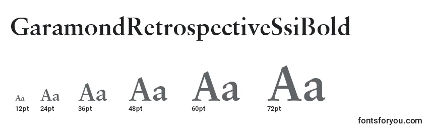 GaramondRetrospectiveSsiBold Font Sizes