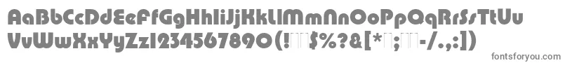 PumpPlain-fontti – harmaat kirjasimet valkoisella taustalla