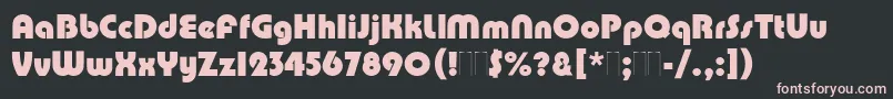 PumpPlain Font – Pink Fonts on Black Background