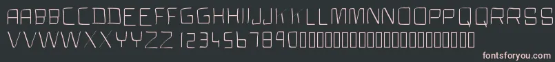 フォントClock – 黒い背景にピンクのフォント