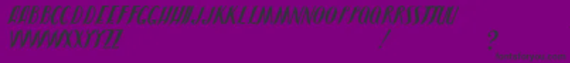 JmhShadow Font – Black Fonts on Purple Background