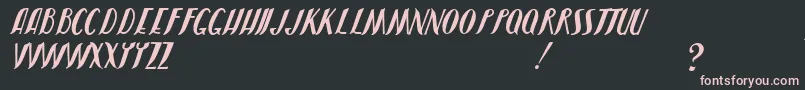 JmhShadow Font – Pink Fonts on Black Background