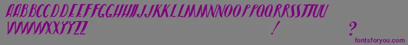 JmhShadow Font – Purple Fonts on Gray Background