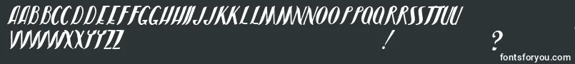 JmhShadow Font – White Fonts on Black Background