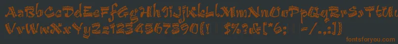 ArribaArribaPlain Font – Brown Fonts on Black Background