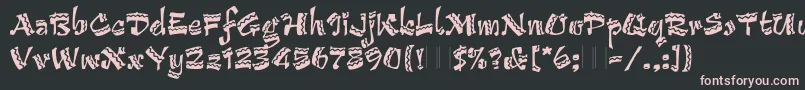 ArribaArribaPlain Font – Pink Fonts on Black Background
