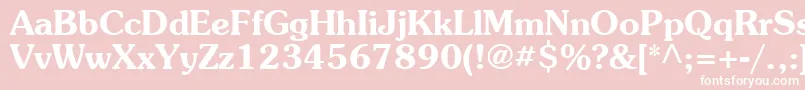 AgpresquireBold Font – White Fonts on Pink Background