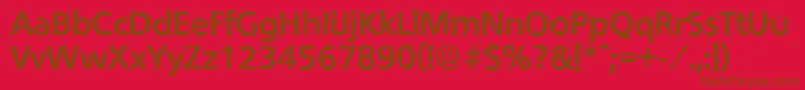 QuebecantiqueXboldRegular Font – Brown Fonts on Red Background