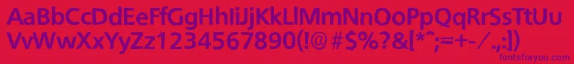 QuebecantiqueXboldRegular Font – Purple Fonts on Red Background