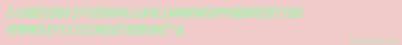 NhlFlames Font – Green Fonts on Pink Background
