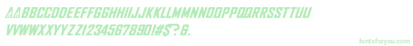 NhlFlames Font – Green Fonts on White Background