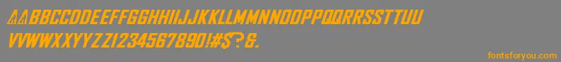 NhlFlames Font – Orange Fonts on Gray Background