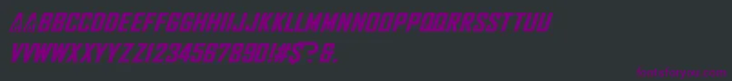 NhlFlames Font – Purple Fonts on Black Background