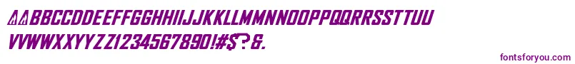 NhlFlames Font – Purple Fonts on White Background