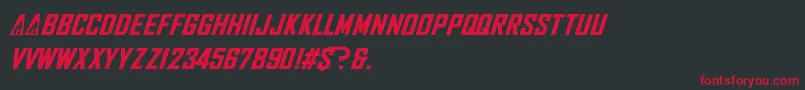 NhlFlames Font – Red Fonts on Black Background
