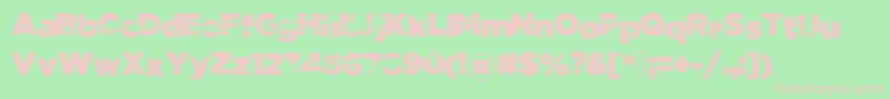 フォントTombRaider – 緑の背景にピンクのフォント