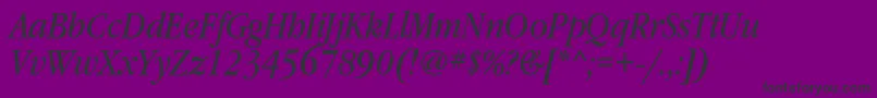 Lisätietoja GaramondbooknarrowcItalic-fontista GaramondbooknarrowcItalic-fontti – mustat fontit violetilla taustalla