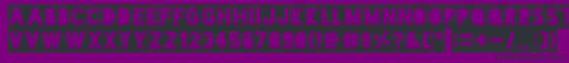 BlackoutTwoAm Font – Black Fonts on Purple Background