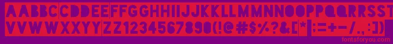 BlackoutTwoAm Font – Red Fonts on Purple Background